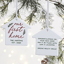 Our First Home Personalized House Ornament - 40886
