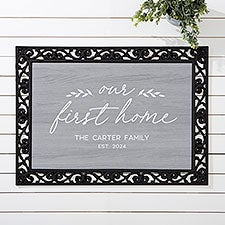 Our First Home Personalized Doormat - 40887