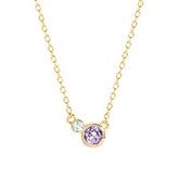 Custom Mother and Child Birthstone Necklaces - 40902D