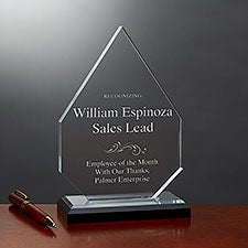 Reflections of Excellence Personalized Diamond Award - 40941