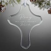 Pray On It Personalized Cross Ornament  - 40948