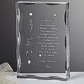 Personalized Gifts - Love Verses Sculpted Keepsake - 4096