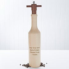 Engraved Message Maple Pepper Mill  - 40999