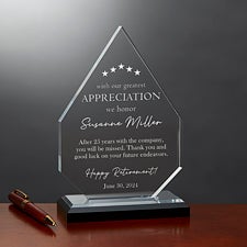 Greatest Appreciation Personalized Diamond Award - 41032