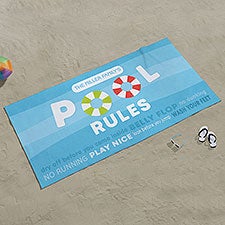 Pool Welcome Personalized Beach Towel  - 41111
