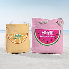 Slice of Summer Personalized Terry Cloth Beach Bag  - 41113