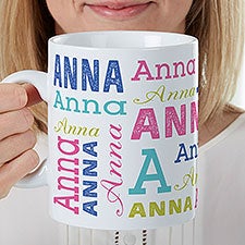 Repeating Name Personalized Coffee Mug 30 oz.  - 41123