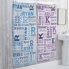 Repeating Name Personalized Bath Towel  - 41139