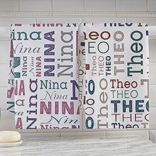 Repeating Name Personalized Hand Towel  - 41140