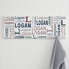 Repeating Name Personalized Coat Hook  - 41144