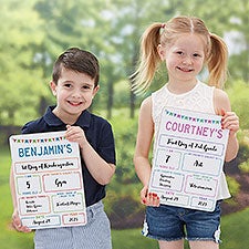 First Day Of School Photo Personalized Dry Erase Sign  - 41170
