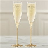 Personalized Gold Flute Set - Classic Celebrations - 41211