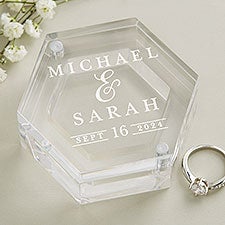 Personalized Acrylic Ring Box - Moody Chic - 41246