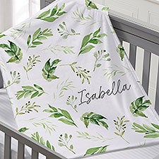 Botanical Baby Personalized Baby Blanket - 41270