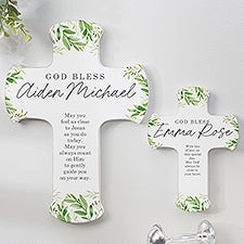 Botanical Baby Personalized Wall Cross  - 41277