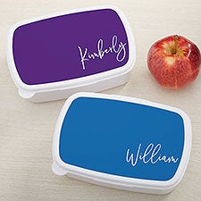 Trendy Script Personalized Lunch Box  - 41305