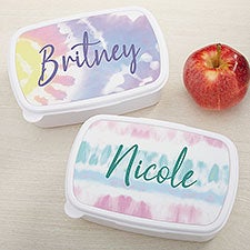 Pastel Tie Dye Personalized Lunch Box  - 41353