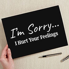 Im Sorry… Personalized Oversized Greeting Card - 41382