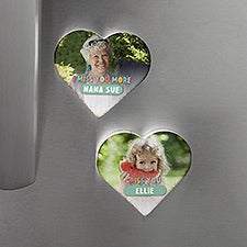 I Miss You Personalized Wooden Heart Fridge Magnet - 41388
