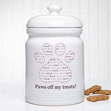 Pawfect Pet Personalized Dog Treat Jar  - 41436