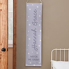 Retro Daisy Personalized Growth Chart  - 41444