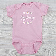 Retro Daisy Personalized Baby Clothing - 41445