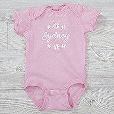 Retro Daisy Personalized Baby Clothing  - 41445