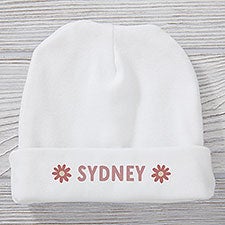 Retro Daisy Personalized Baby Hat  - 41448