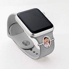 Personalized Smart Watch Photo Oval Charm  - 41457D