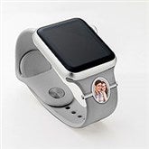 Personalized Smart Watch Photo Oval Charm  - 41457D