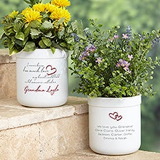 Grandparent Love Personalized Outdoor Flower Pot - 41461