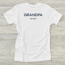 Grandpa Established Personalized Mens Shirt - 41475