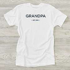 Grandpa Established Personalized Mens Shirt  - 41475