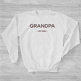 Grandpa Established Personalized Men's Sweatshirt - 41476