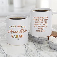 The Best Auntie Personalized Coffee Mug - 41487