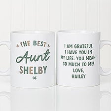 The Best Auntie Personalized 30 oz. Oversized Coffee Mug - 41488