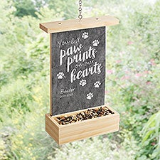 Personalized Bird Feeder - Paw Prints On My Heart - 41504