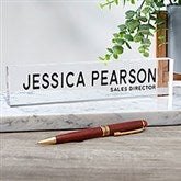 Bold Style Office Personalized Acrylic Name Plate  - 41523