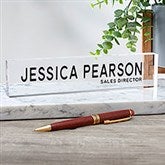 Bold Style Office Personalized Acrylic Name Plate - 41523