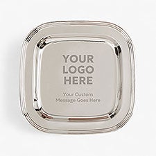 Personalized Logo Silver Tray  - 41550