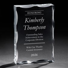 Performing with Excellence Personalized Keepsake Block  - 41558