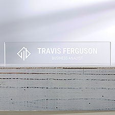 Personalized Logo Acrylic Name Plate  - 41571