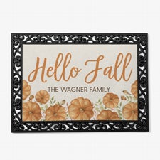 Seasonally Script Personalized Fall Doormats  - 41587