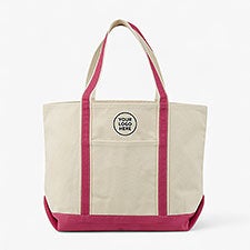 Embroidered Logo Weekender Tote - Pink - 41630