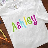 Personalized Kids and Baby Clothes - Hot Pastel Design - 4165