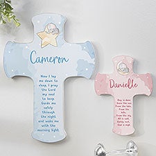 Baby Elephant Bedtime Prayer Personalized Childs Cross - 41650