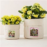 Personalized Canvas Flower Planter  - 41707