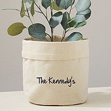 Classic Celebrations Personalized Canvas Flower Planter  - 41716