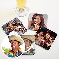 Cartoon Yourself Personalized Bar Photo Coaster - 41736