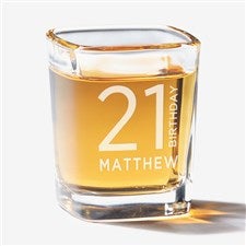 Birthday Bash Name and Age Personalized Shot Glass - 41778